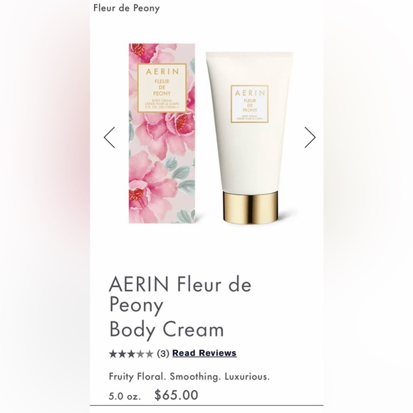 NEW Estée Lauder AERIN Fleur de Peony Body Cream 150ML - Picture 3 of 6